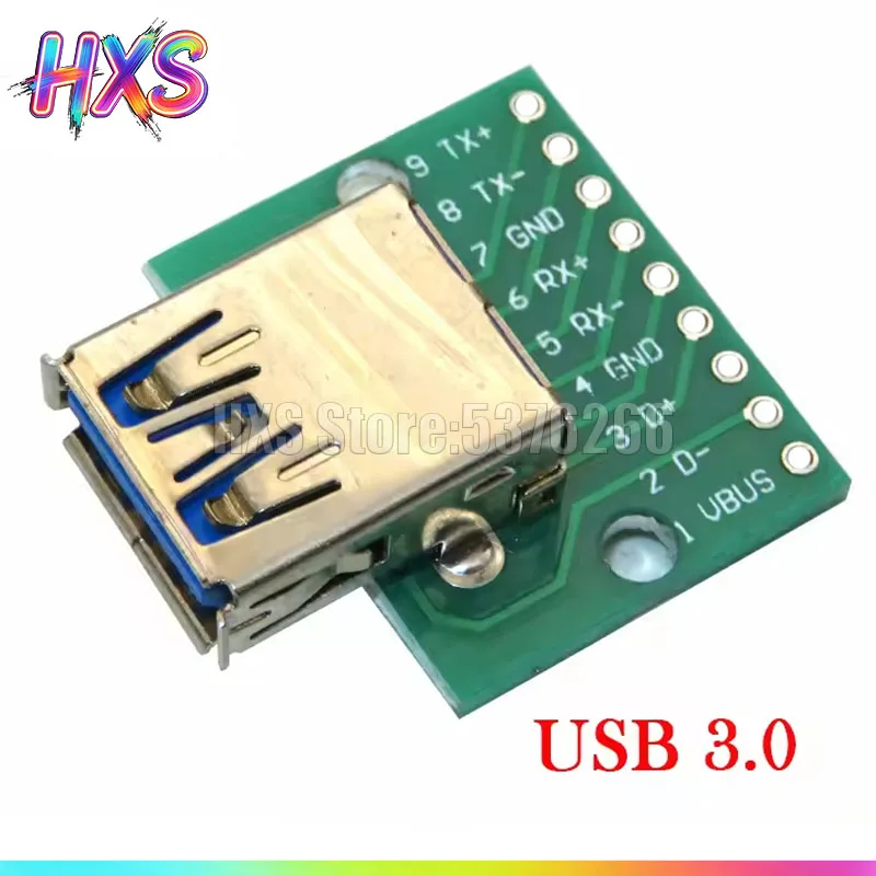 5pcs Mini Micro USB A Male USB 2.0 3.0 A Female USB B Connector Interface to 2.54mm DIP PCB Converter Adapter Breakout Board