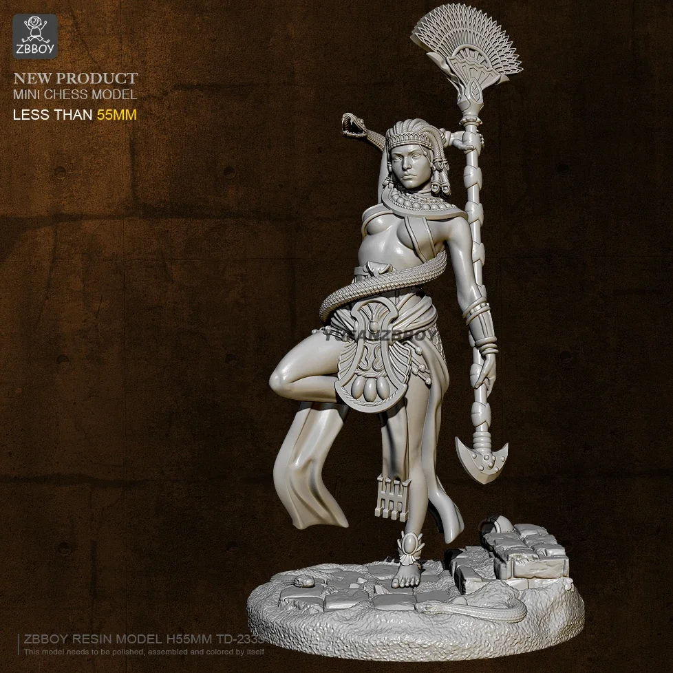 55mm Resin Model Kits Cleopatra self-assembled TD-2335