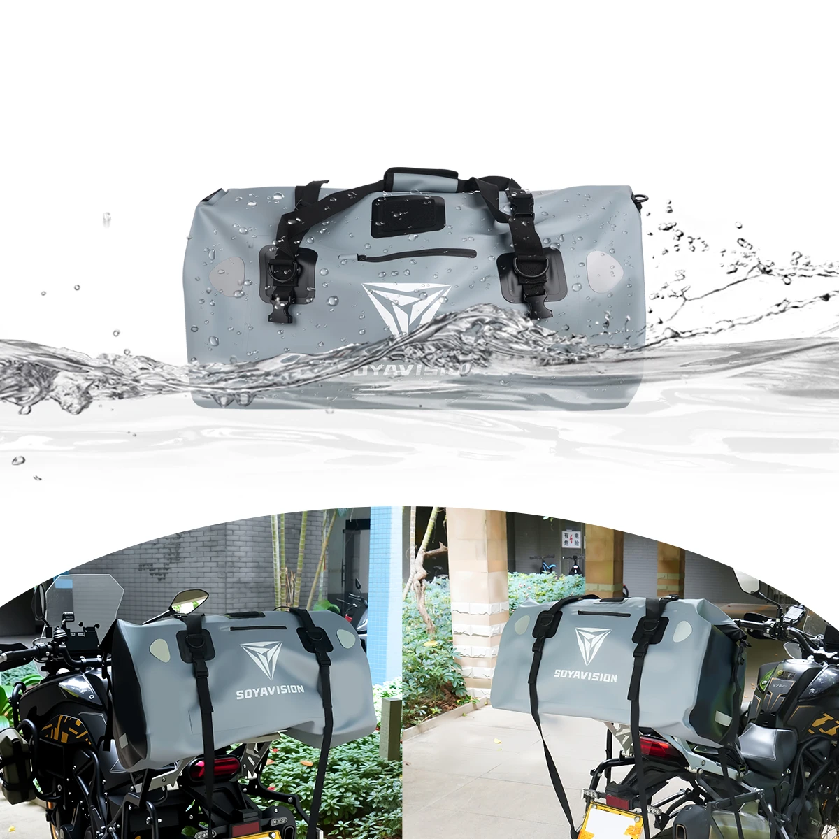 20L ユニバーサルオートバイツールボックストップバッグ自転 - Motorcycle Tail Bag Waterproof Roll Top のレビューと価格