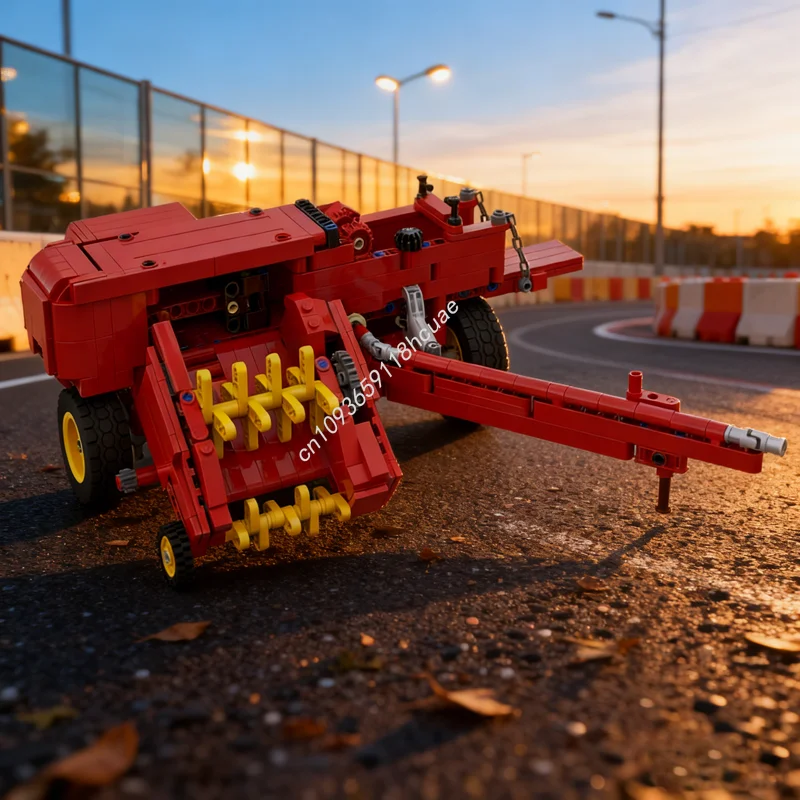 

608pcs MOC Technical Small Square Baler LS Model Building Blocks Toy Architecture Creative Brick Education Christmas Gift Kids