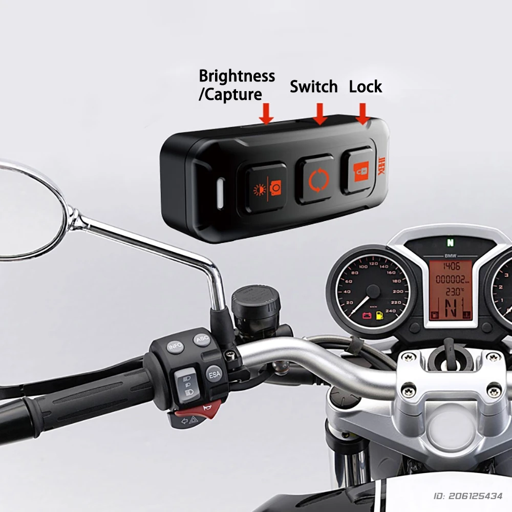 دراجة نارية مسجل قيادة مراقبة ضغط الإطارات مقاوم للماء دراجة نارية مسجل GPS للرؤية الليلية رصد موتو الملحقات #3