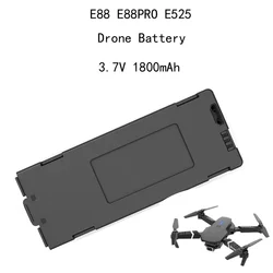 3.7V 1800mAh RC Drone Battery Rechargeable for E88 E99 P1 K3 P10 A13 S98 E525 High Magnification High-Endurance Drone Batteries