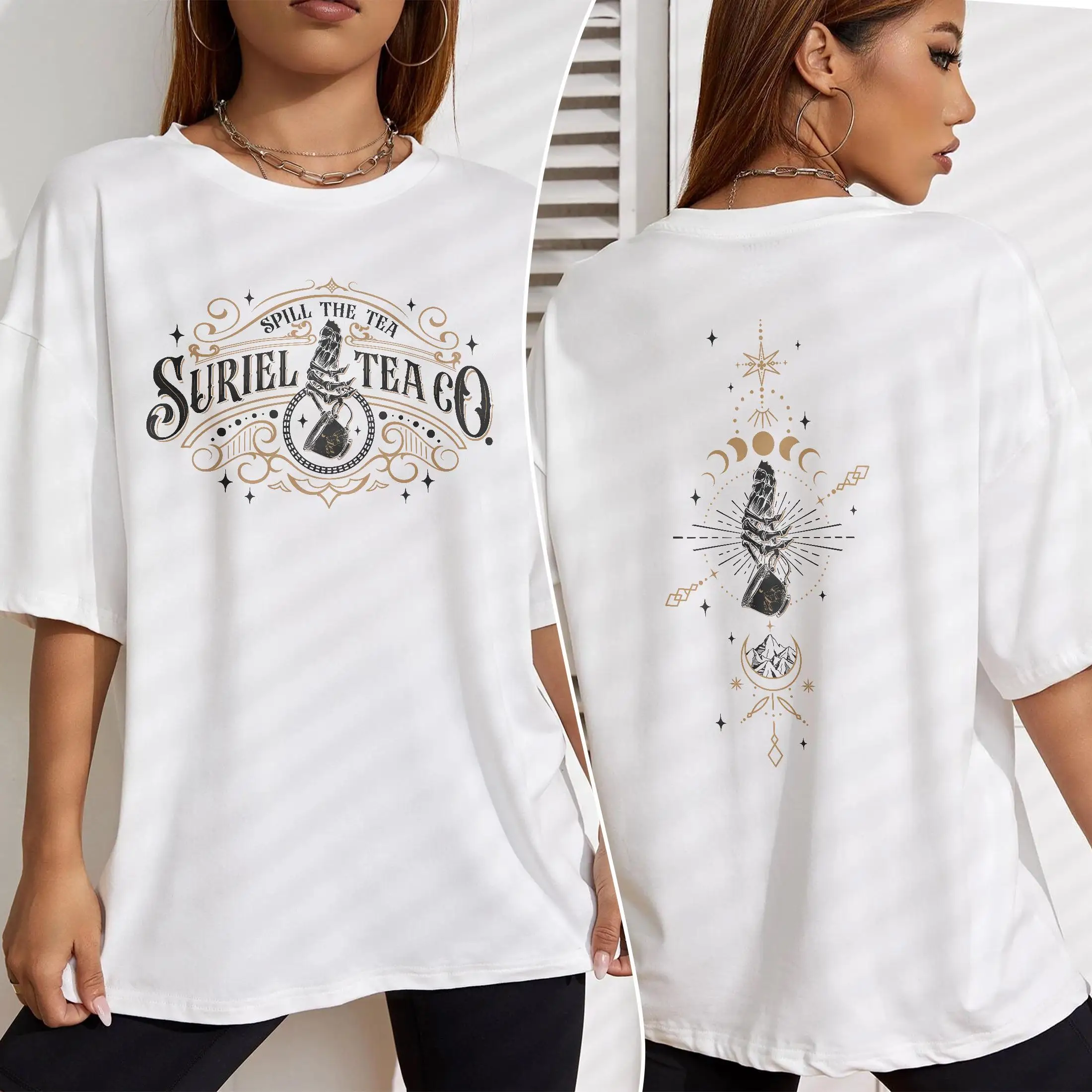 Suriel Tea Co T-shirt, New Acotar TShirt, Velaris The Night Court Gift, ACOTAR Suriel Tea Co Shirts, SJM Merch Tee Shirt
