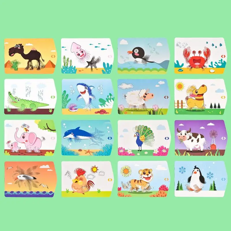 Educational Flash Cards 18PCS 3D Kids Learning Cards Developmental Montessori Toys Creative Classroom Toys Aged 2-6