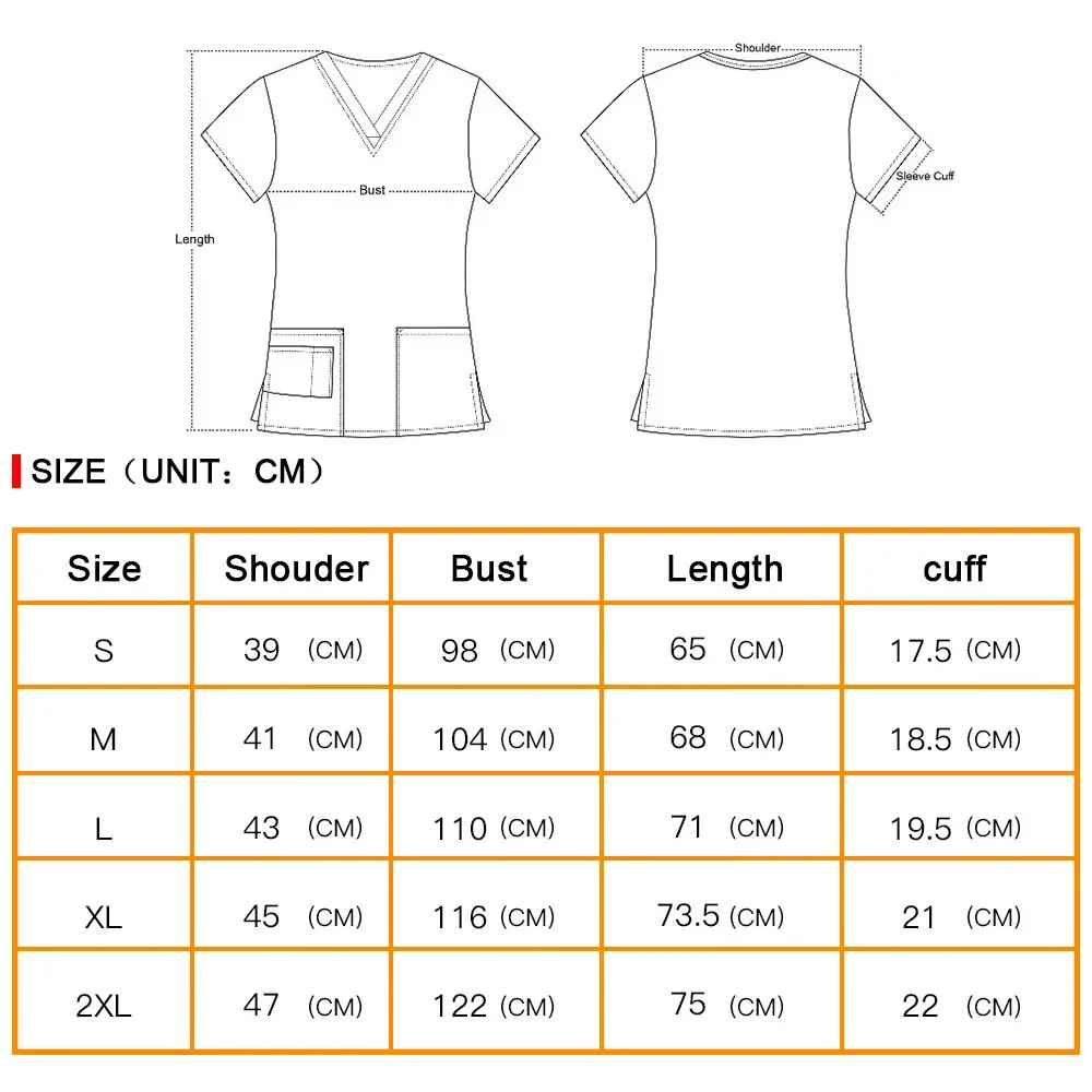 New Medical Surgical Uniforms Breathable Beauty Salon Phary Hospital Scrubs Tops Dentistry Pet Doctor Overalls Nurse Uniform