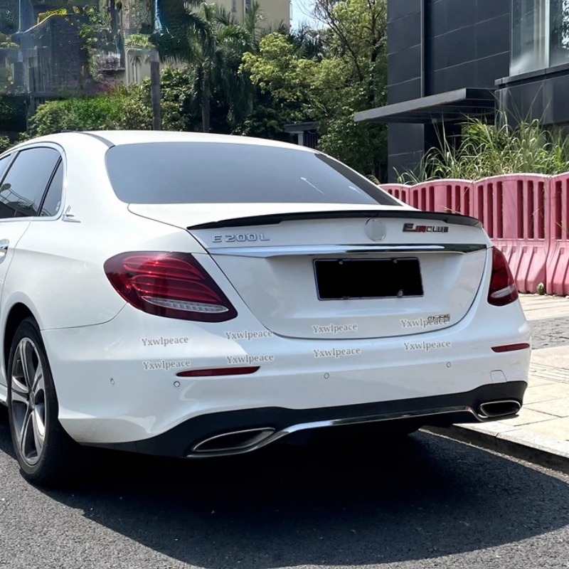 For Mercedes Benz W213 Spoiler E-class E200 E300 E320 E63 2016-2021 High Quality ABS Plastic Rear Trunk Lip Spoiler Car Styling