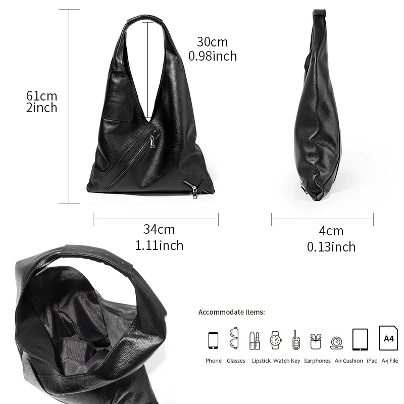 Women Lychee Grain Cowhide Tote Bag Large Capacity Shoulder Handbag Magnetic Ladies Trendy Genuine Leather Purse Luxury 2026