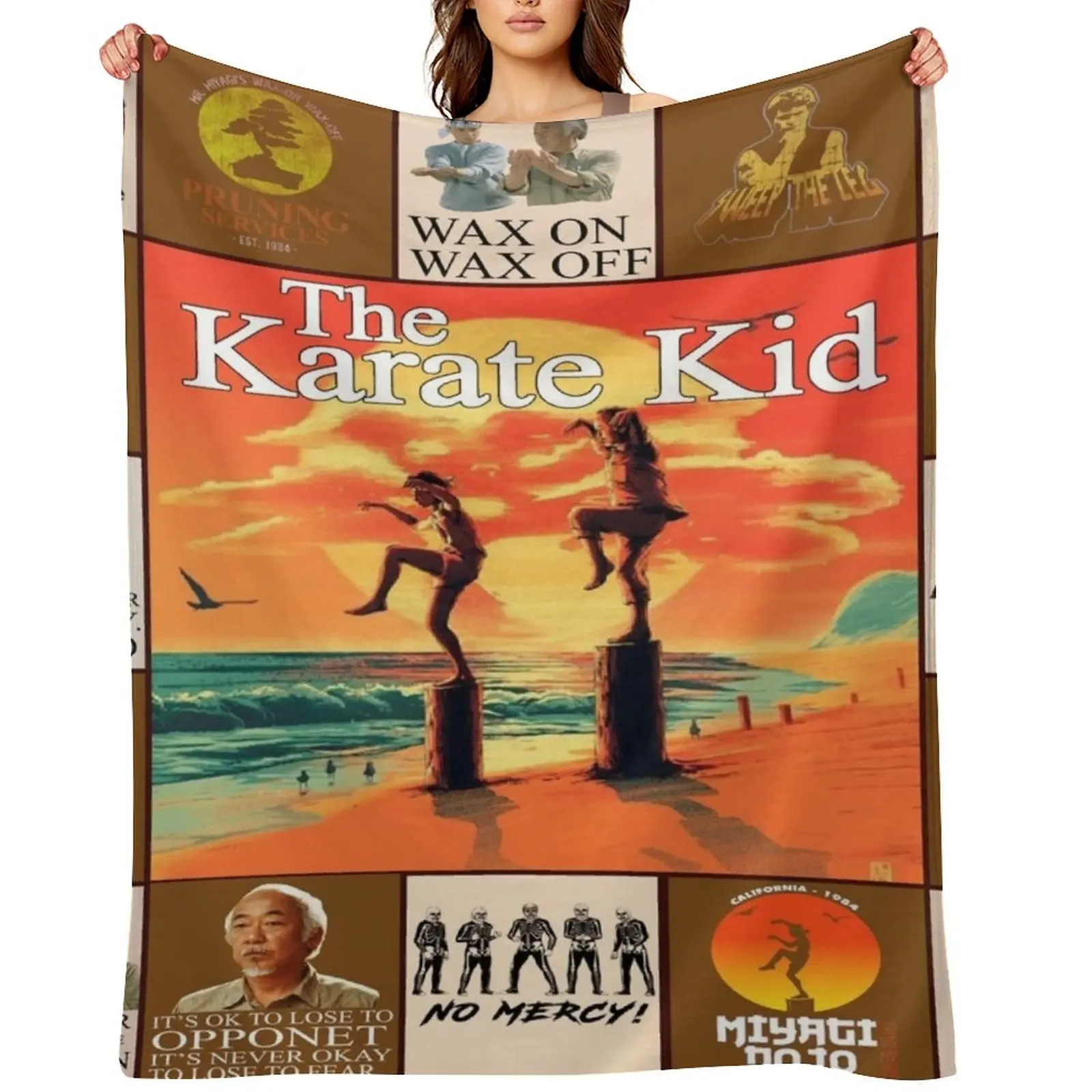 The Karate Kid Throw Blanket Camping Thermal Fashion Sofas Luxury Flannel Soft Beds Blankets