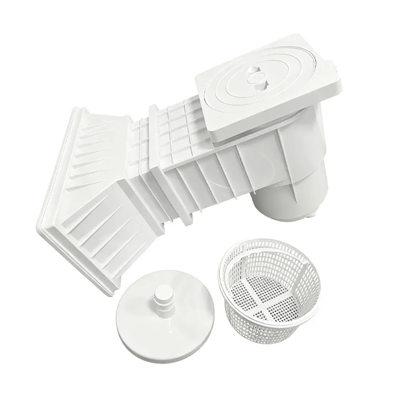 Pool Skimmer Basket ABS Injection Molding Slag Separator For Swimming Pool Rubber Film Pool with Filter Basket