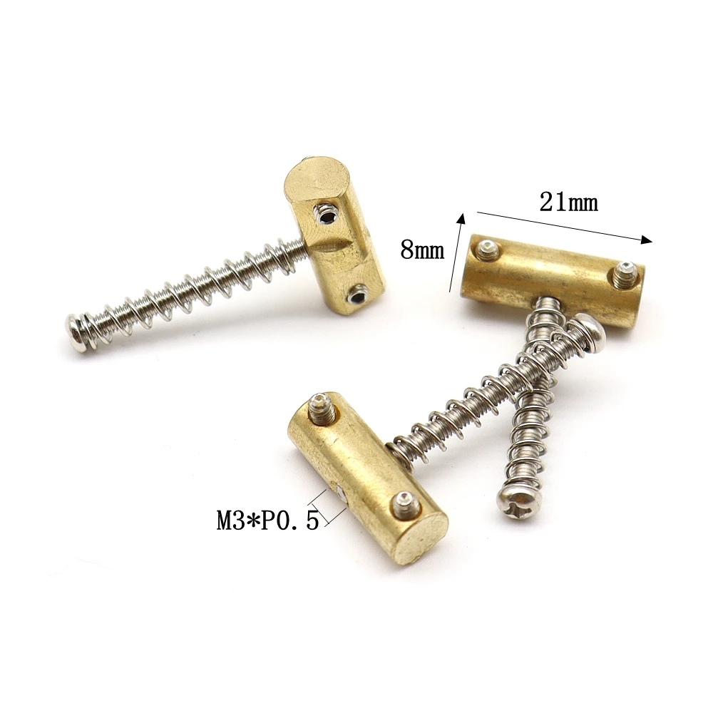 1 Set TL Gitarre Brücke Sättel Vintage Messing Kompensiert Sättel für Tele Style Gitarre Teil – Detail 11