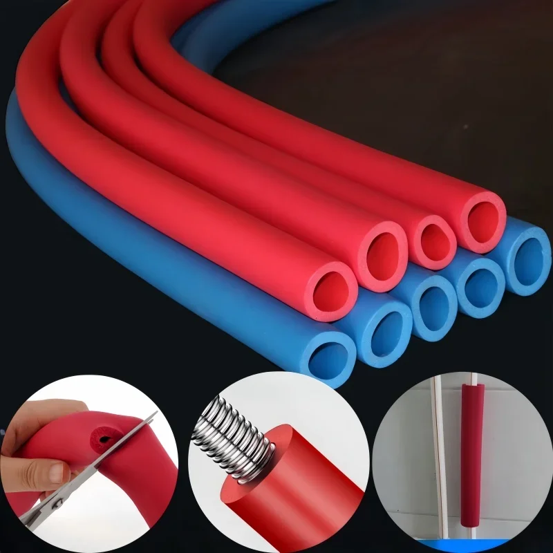 1.8M Thermal Insulation Thermal Insulation Pipe 16-32MM Rubber Sponge Tube Air Conditioner Solar Water Heater Water Pipe Sleeve