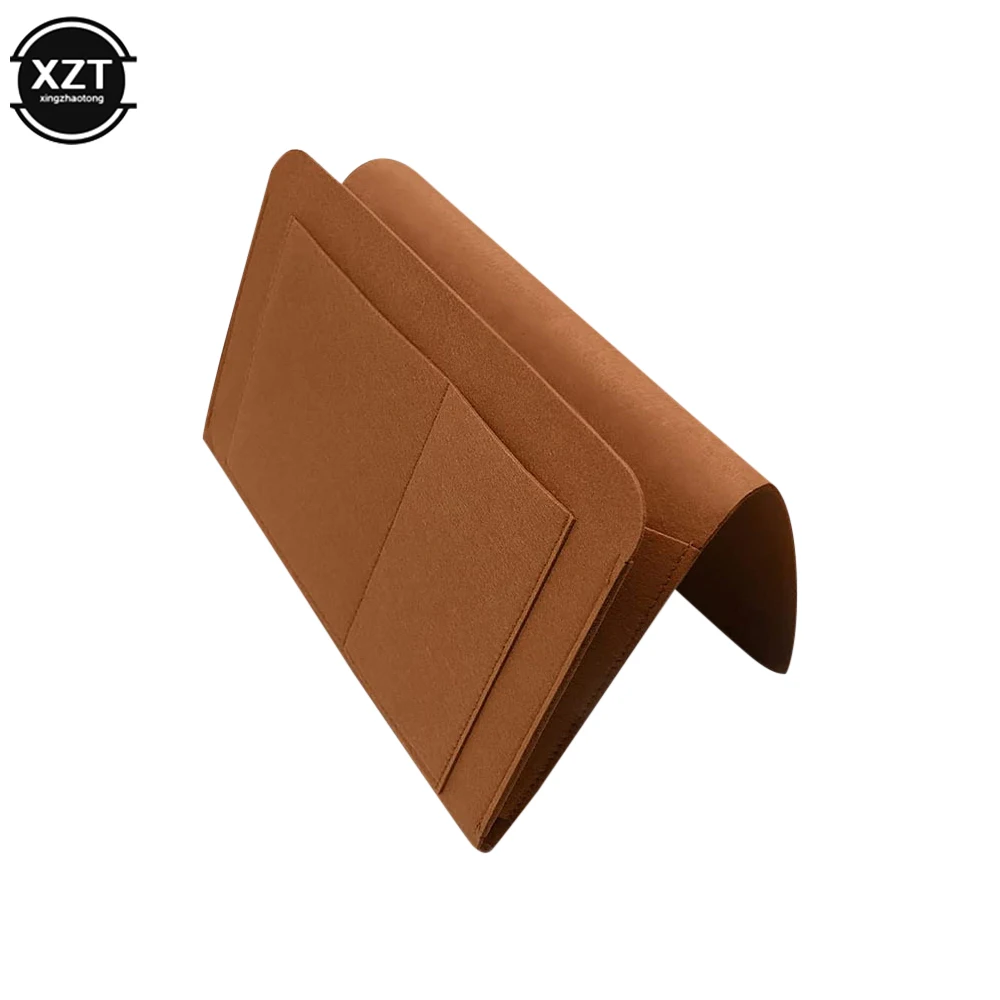 1pc Filz Nacht Lagerung Organizer Telefon Buch Magazin Halter Taschen Hängende Lagerung Tasche Baby Tissue Box Für Bett Sofa seite Pouc
