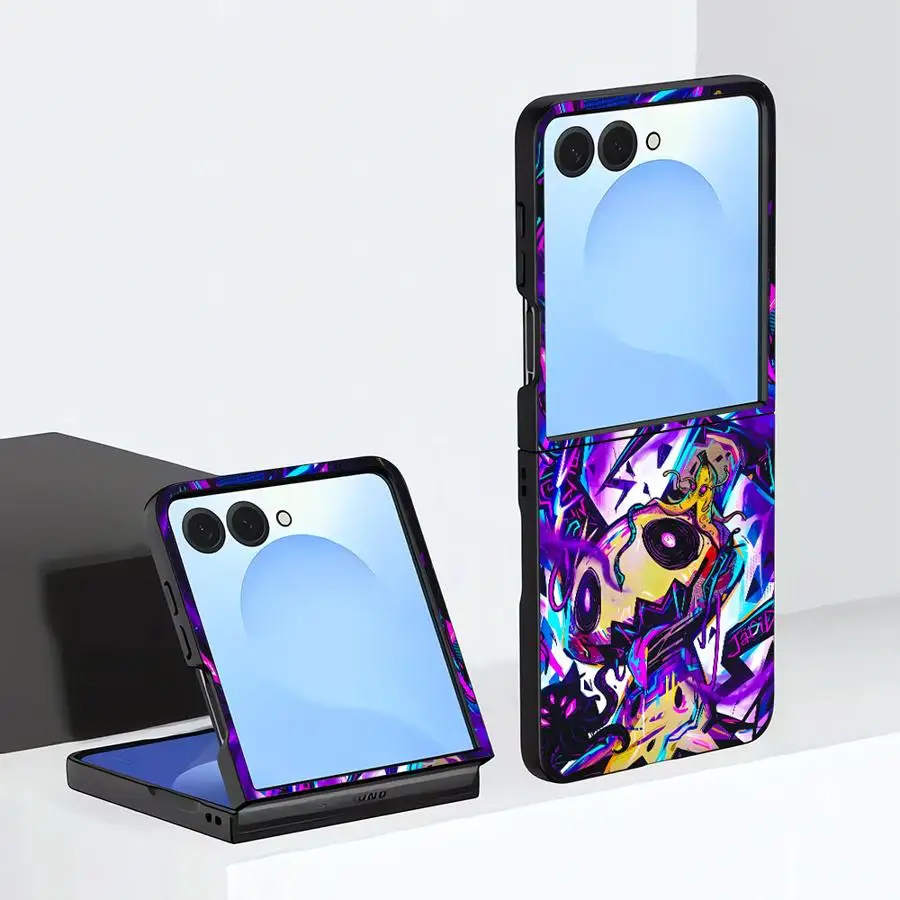 Phone Cover Case for Samsung Galaxy Z Flip 8 ZFlip7 FE Z Flip 7 6 5 4 Z Flip5 Z Flip6 ZFlip8 Z Flip4 Cute P-Pokemon