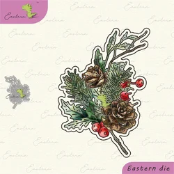 Zestaw wykrojników Perfect Pinecone nowe metalowe wykrojniki do papieru DIY formy Scrapbooking wykrojniki rzemiosło dwa wykrojniki czerwone robinsy