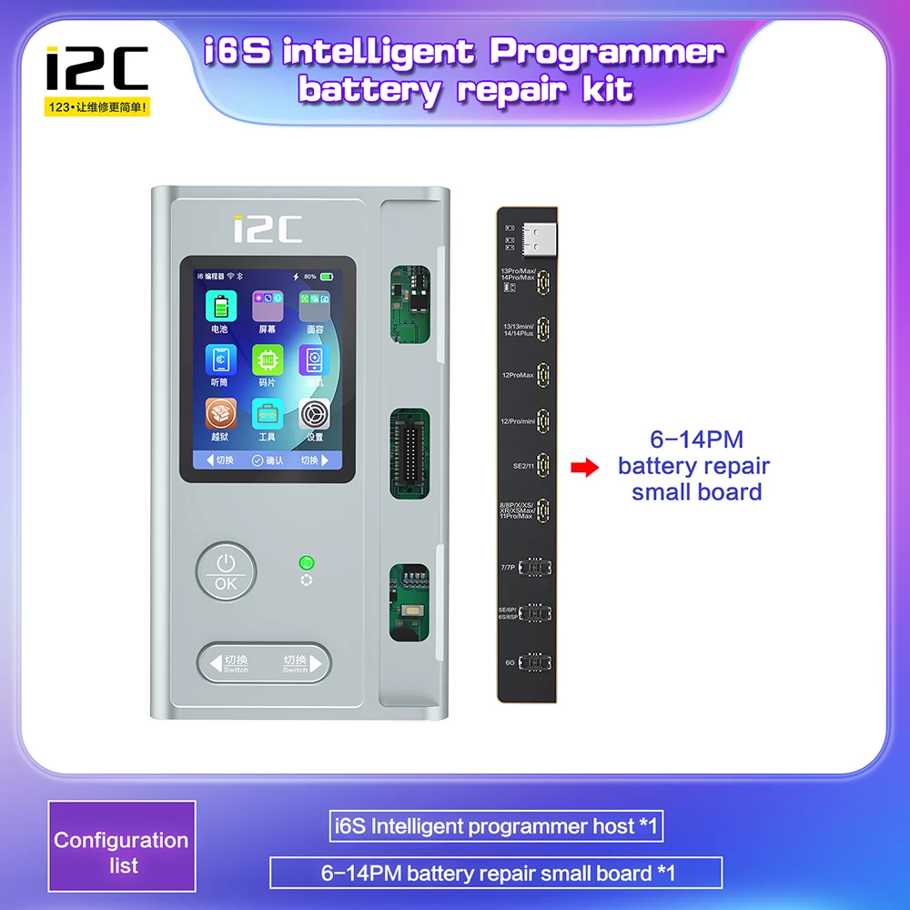 I2C Battery Detective Board Apply to i6S Smart Programmer For iPhone 6-14PM Battery Repair