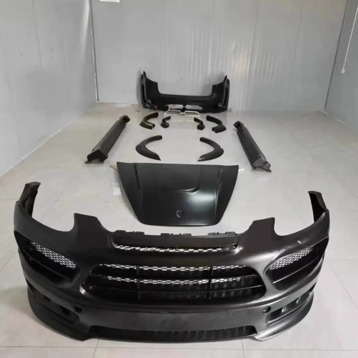 

Resin Body Kit Front Rear Bumper Assembly For Porsche Cayenne 958.1 Modified Side Skirt Eyebrow Fender Carbon Fiber Engine Hood