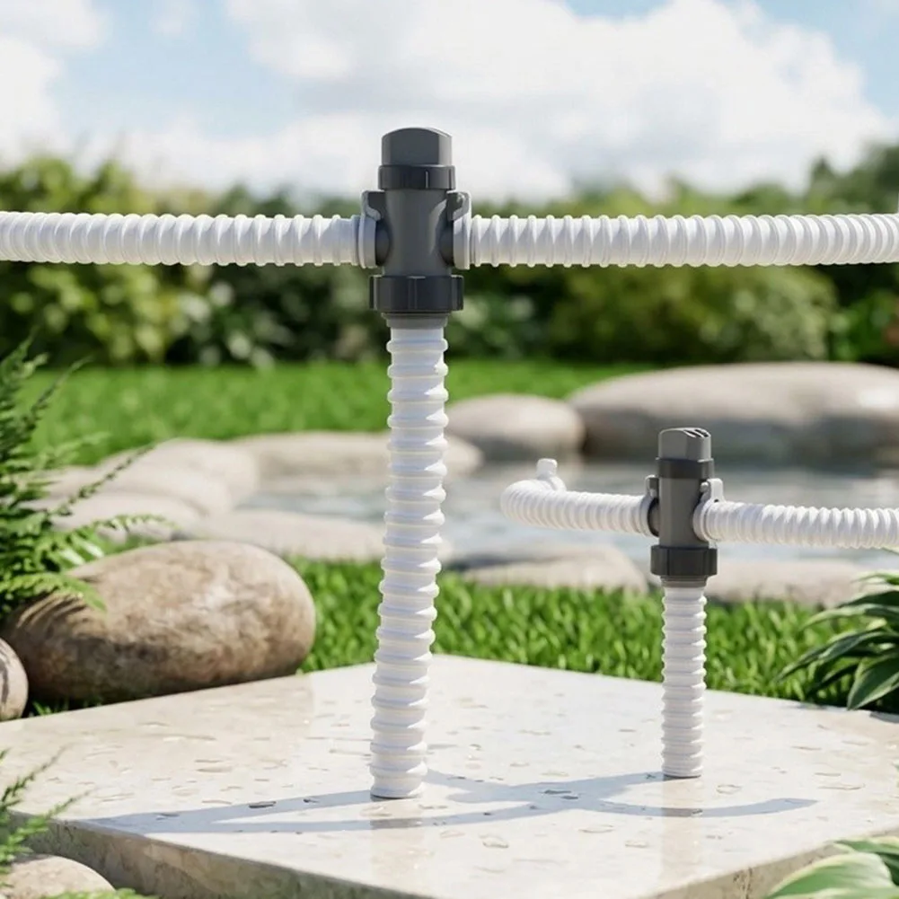 Pool Maintenance Valve For Intex Systems, Dual Split Hose Plunger, Quick Install For Filter Pump & Vacuuming