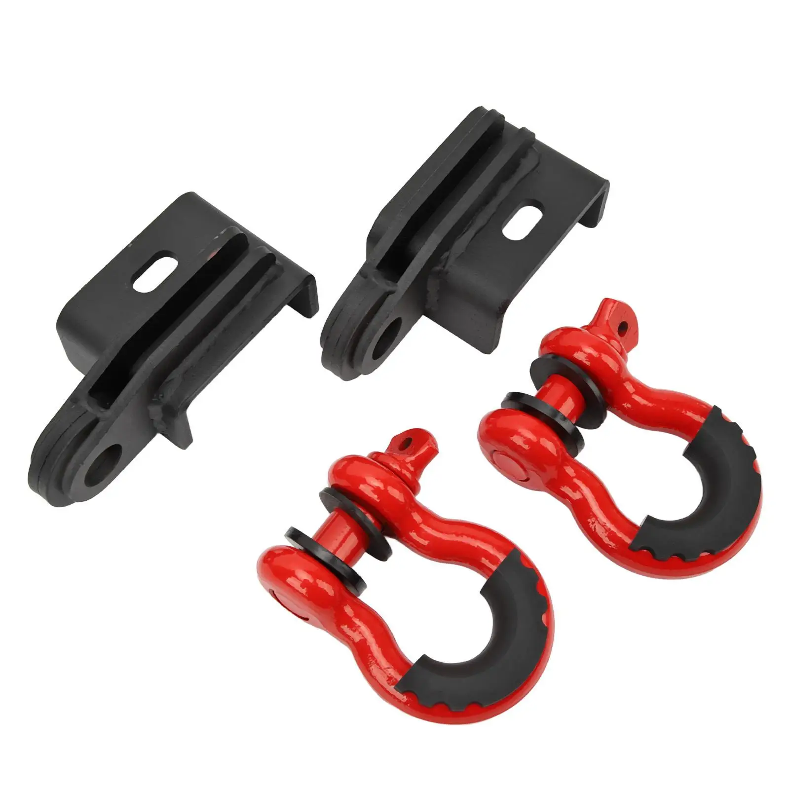 Tow Hook Bracket with D Powder Coated Front Tow Hook Shackle Bracket 88711 Heavy Duty High Strength for tacoma 2009-2022