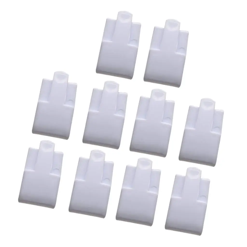 Jewelry Display Tray White Plastic Ring Holder Stand Storage Case for Retail Shop Countertop Use