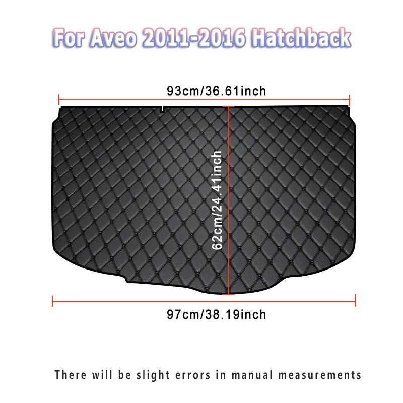 سيارة جذع السجاد حصيرة لشروليه أفيو 2011 2012 2013 2014 2015 2016 غطاء اكسسوارات السيارات الداخلية استبدال السيارات