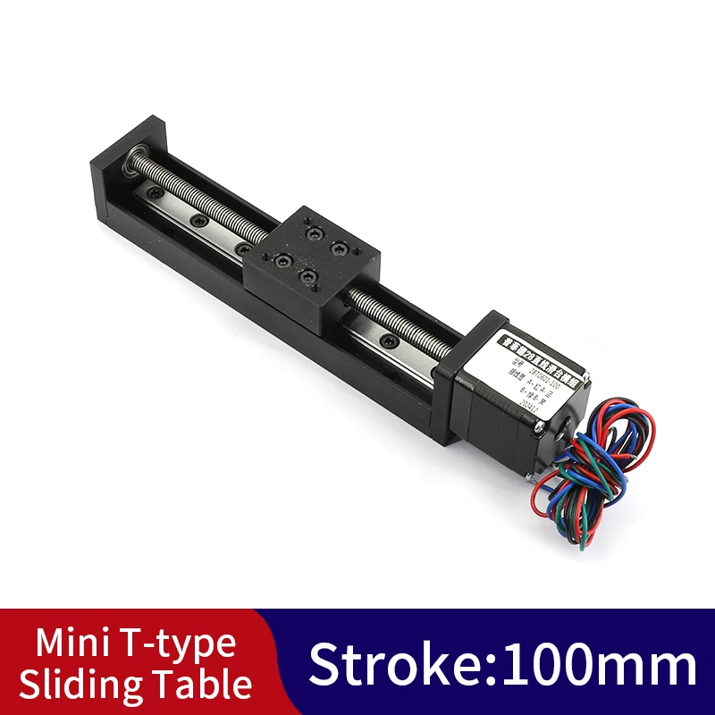 NEMA11 Stepper Motor Mini Linear Rail Guide Small Sliders Lead Screw T6 for CNC Router Parts XYZ Linear Stage Actuator