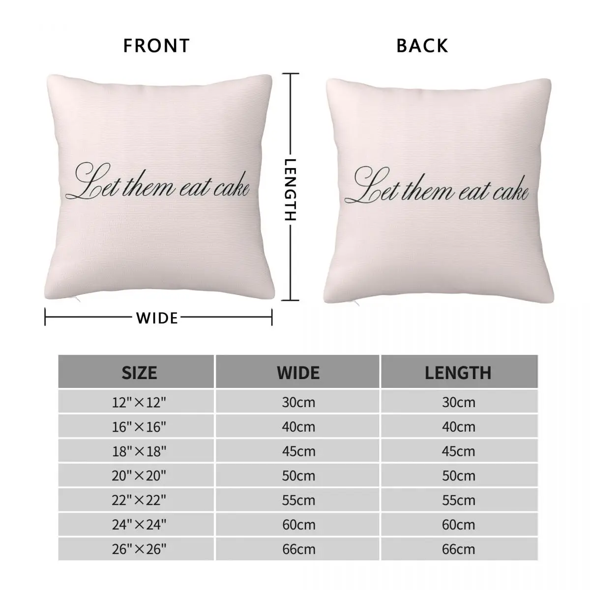 Marie Antoinette Let Them Eat Cake Square Pillowcase Polyester Linen Velvet Pattern Zip Decor Pillow Case Room Cushion Case 18