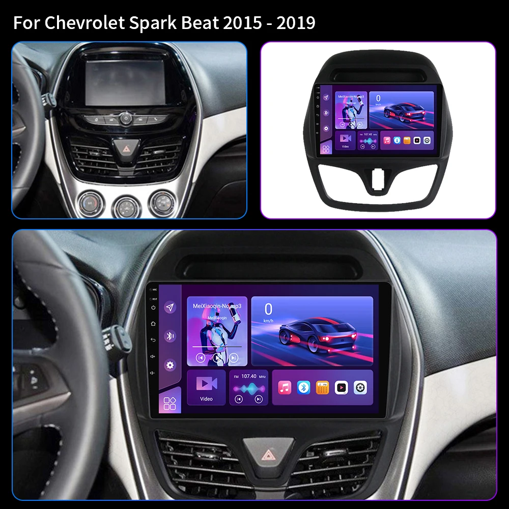 Car Player Android 16 For Chevrole Spark Beat 2015-2019 Multimedia Stereo 2 Din Autoradio Headunit WIFI+4G GPS Auto Radio DVD