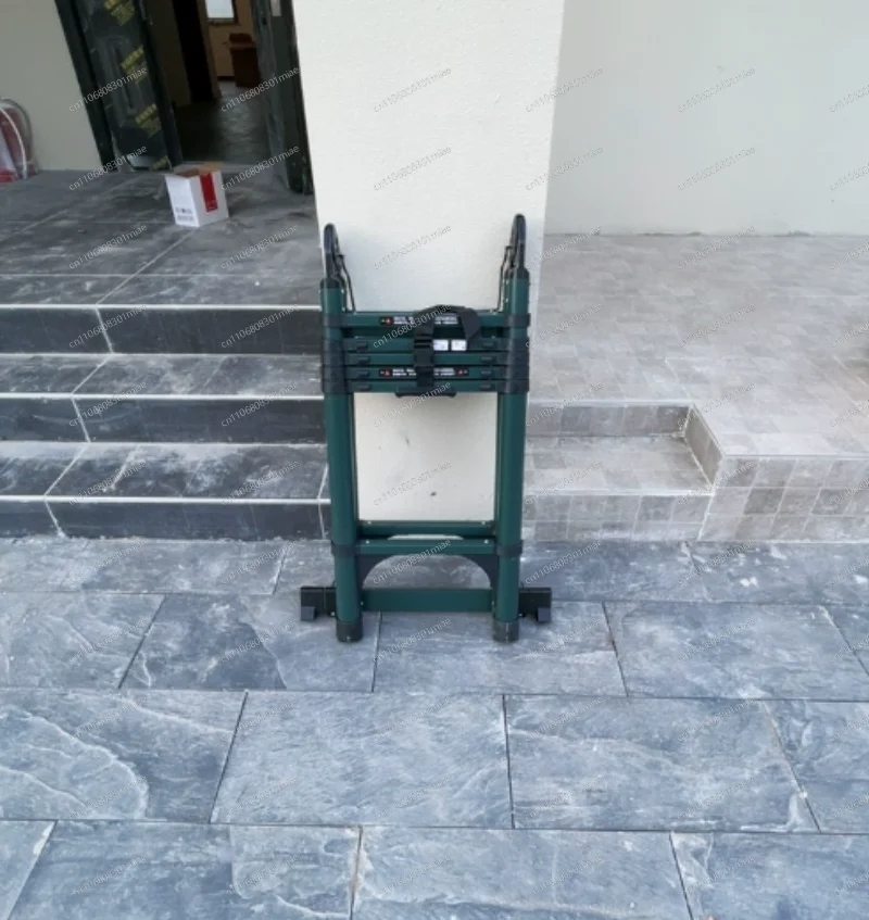 Walking ladder herringbone telescopic ladder portable thickening engineering folding ladder household multi-function