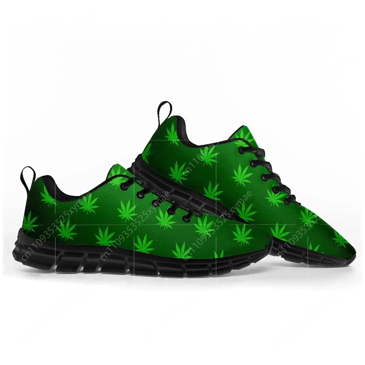 Maple Leaf Printed Pop Sports Shoes Mens Womens   Sneakers Casual Custom High Quality Couple Shoes Black