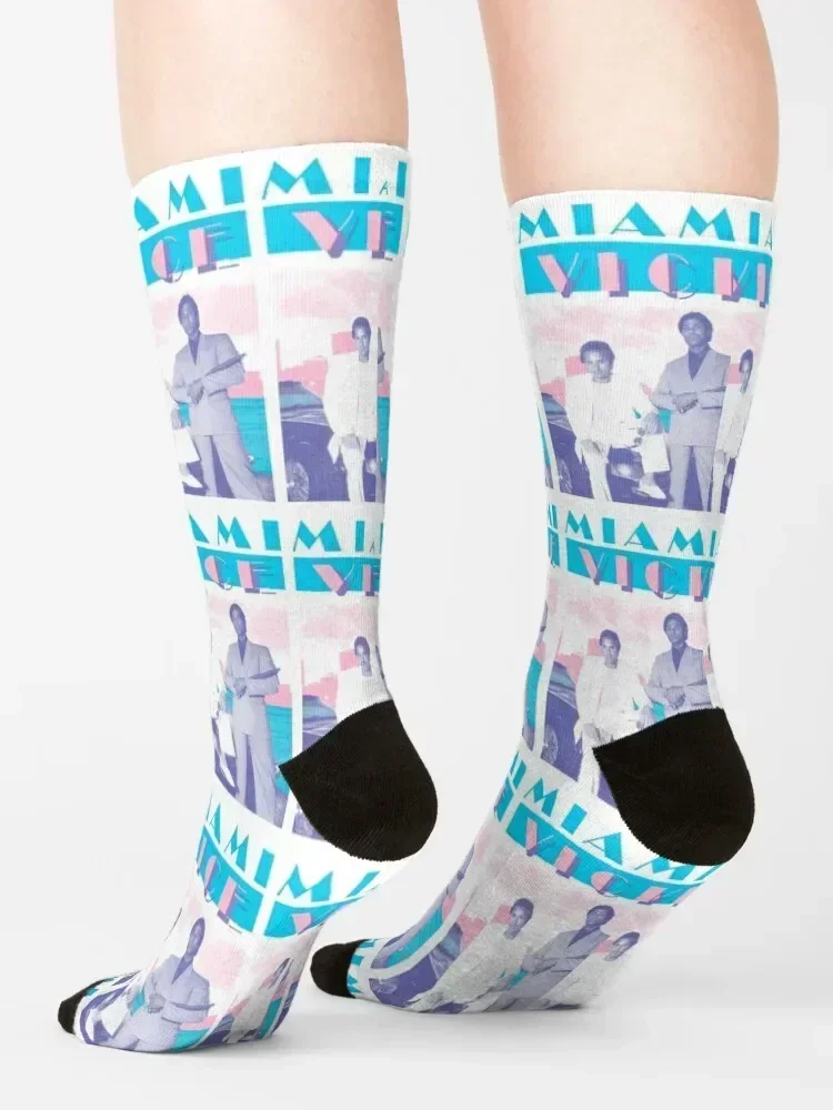 Miami Vice Socks Fútbol antideslizante fútbol MODA Calcetines para hombres y mujeres