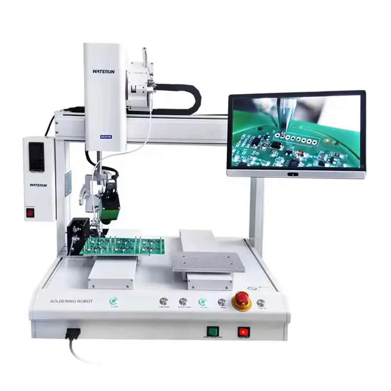 Original New Desktop double Y-axis automatic soldering machine with Wellor heating system