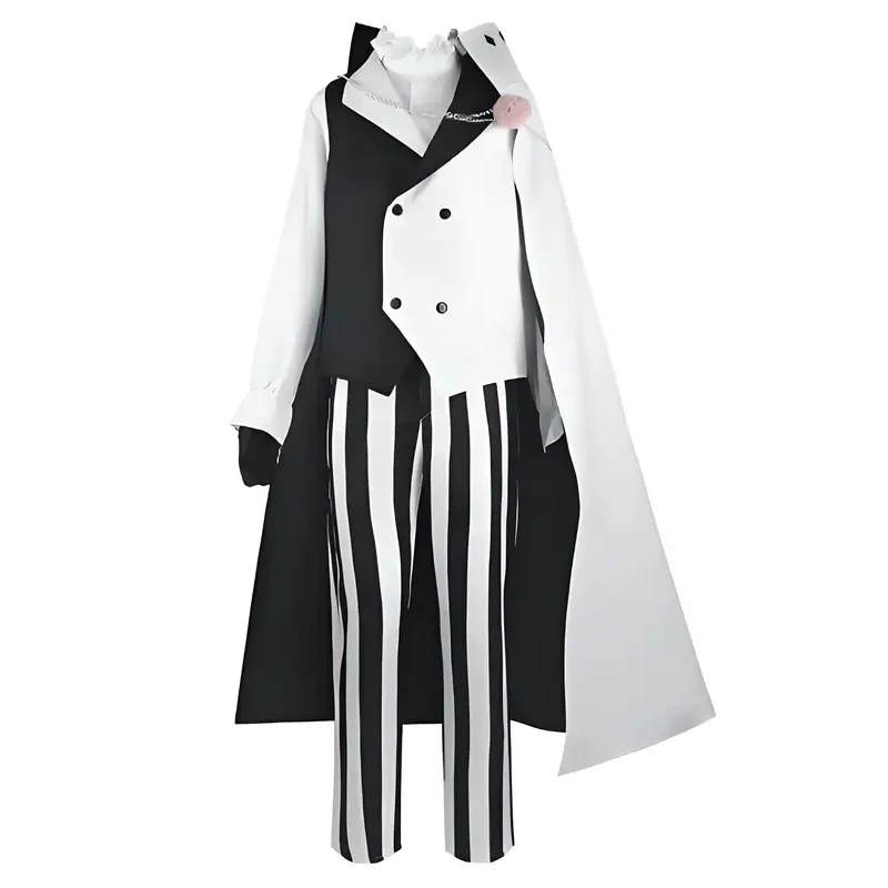 

Nikolai Gogol Cosplay Anime Costume Bungou BSD Season 4 Nikolai Cosplay Cloak Cape Uniform Suit Wig Halloween