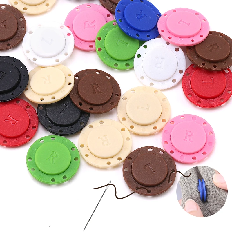 5 Pairs Sewing Button Magnet Stone Invisible Buckle Automatic Magnetic Button For Needlework DIY Bag/Cardigan/Jacket  Sewing Set