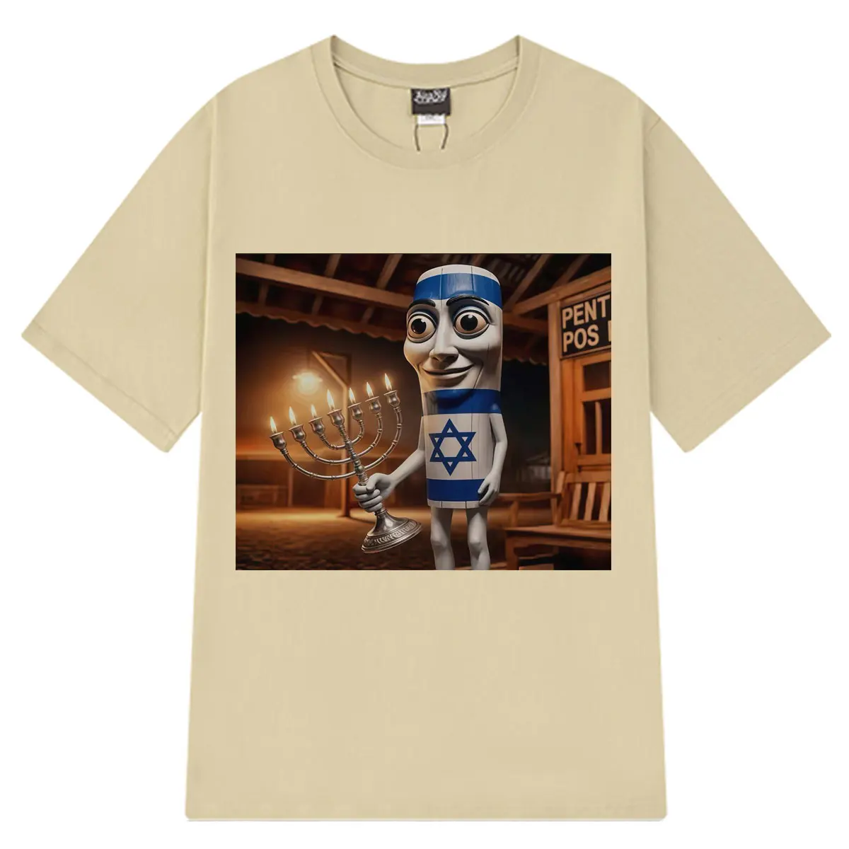 Tung Tung Tung Sahur Jewish Meme Tees Men Women Hip-hop T-shirt Short-sleeved Loose Casual Oversized Cotton T-shirts Streetwear