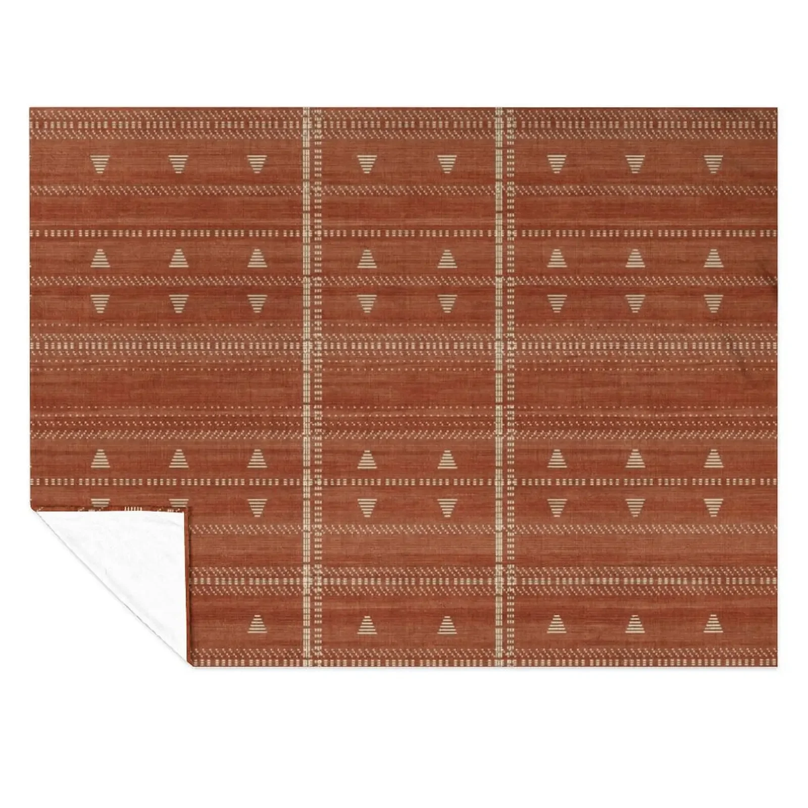 

Heddle in Rust Throw Blanket Decorative Beds Softest Cute Plaid decorative Blankets