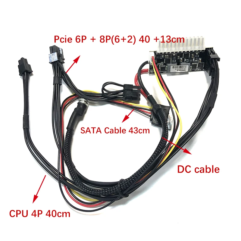 ATX-DC 12 400W Output Switch Power Supply Module for PC 24Pin Pico PSU ATX Switch PSU Car Auto Mini ITX DC TO DC Nas