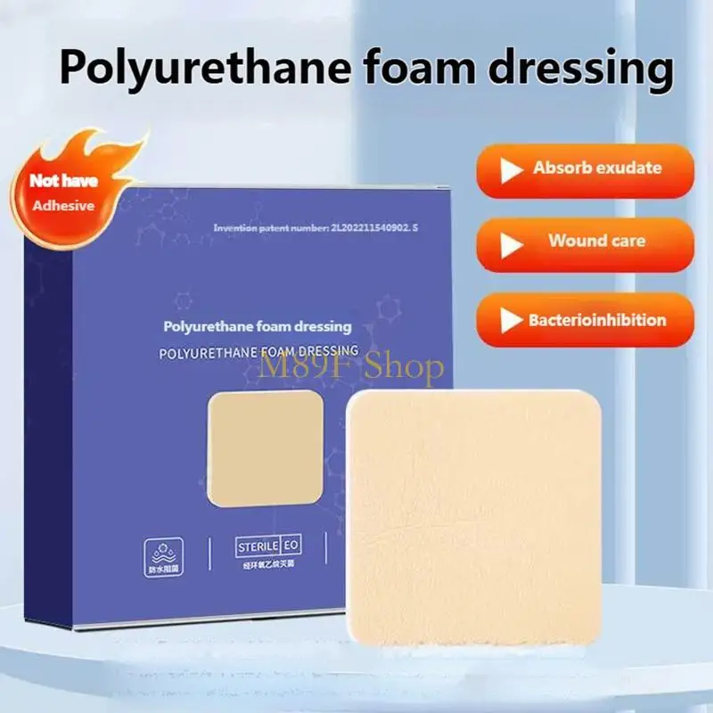 M89F Pack Of 5 Air Permeable Polyurethane Protective Pads Without Adhesive For Delicate Skin And Bedbound Patients
