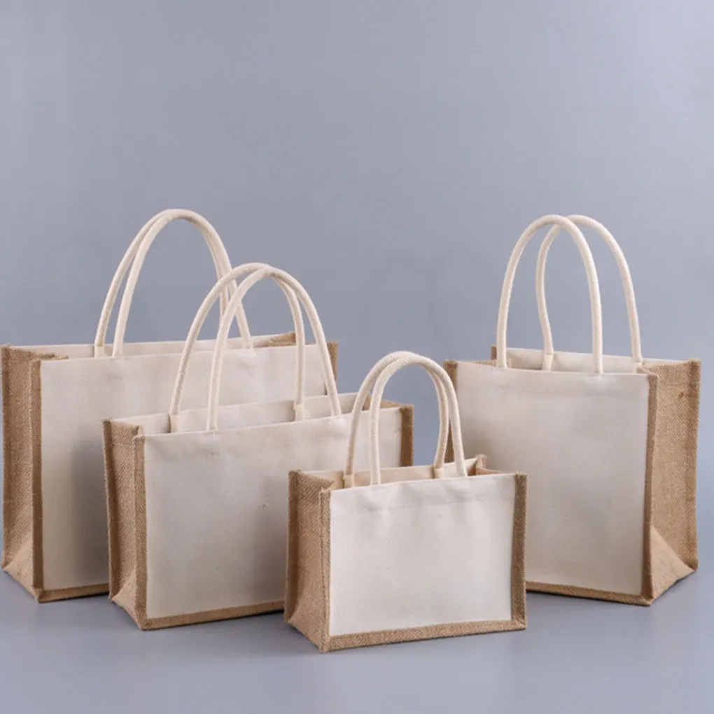 

Linen Strong Load-bearing Capacity Grocery Shopping Bags Can Rely On Wide Application Tote Gift Bags S（12*23*16）