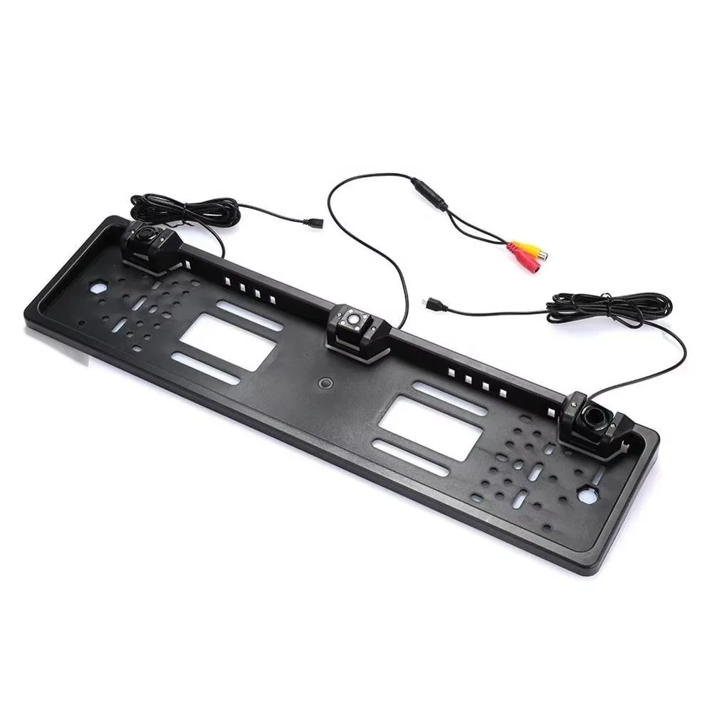 For Vehicle Rearview Monitor Auto Parking  EU License Plate Frame with Reversing Aid Car Backup Camera