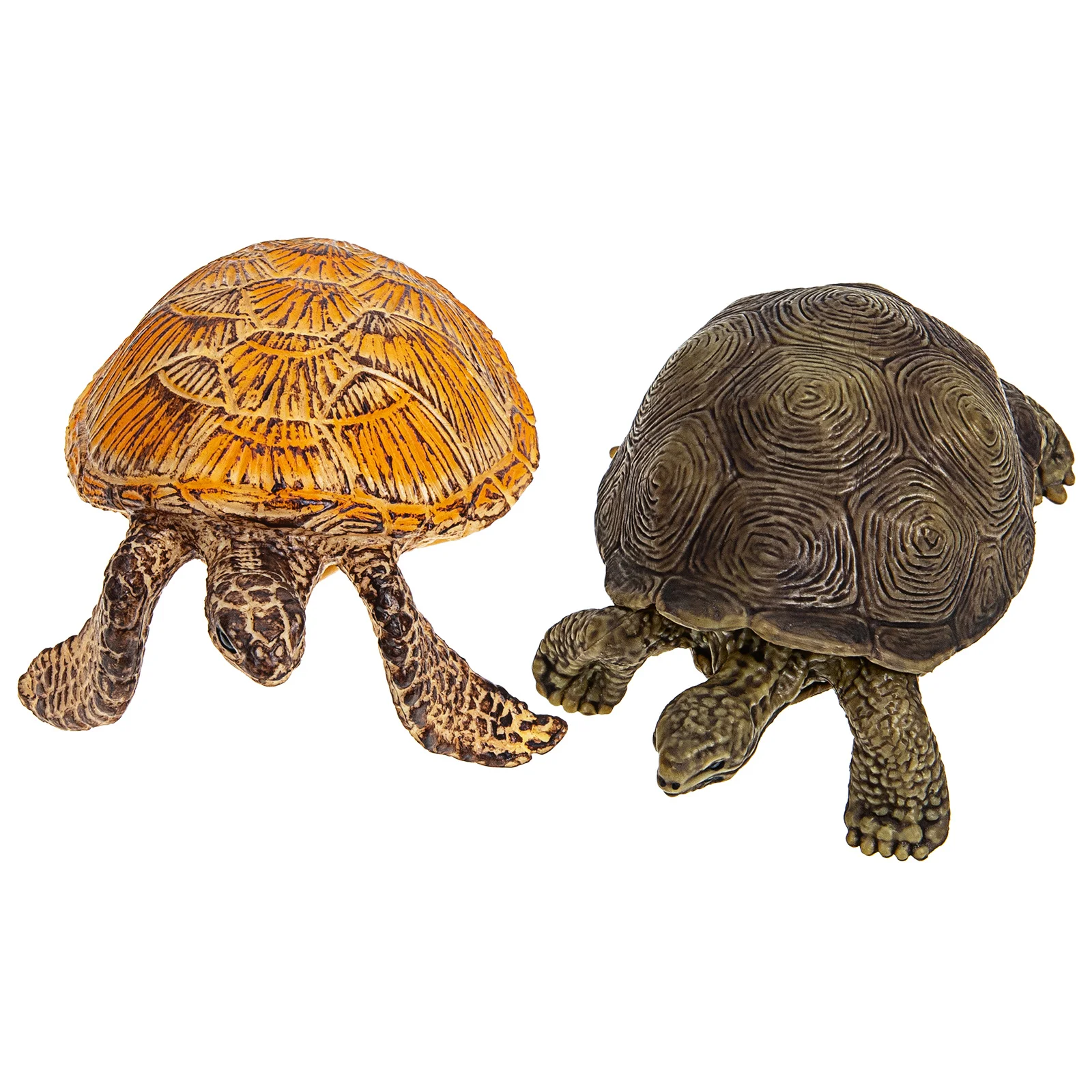 

2pcs Figurines Realistic Simulation Turtle For Kids Educational Fish Tank Decor Aquarium Landscape Desktop Adornment