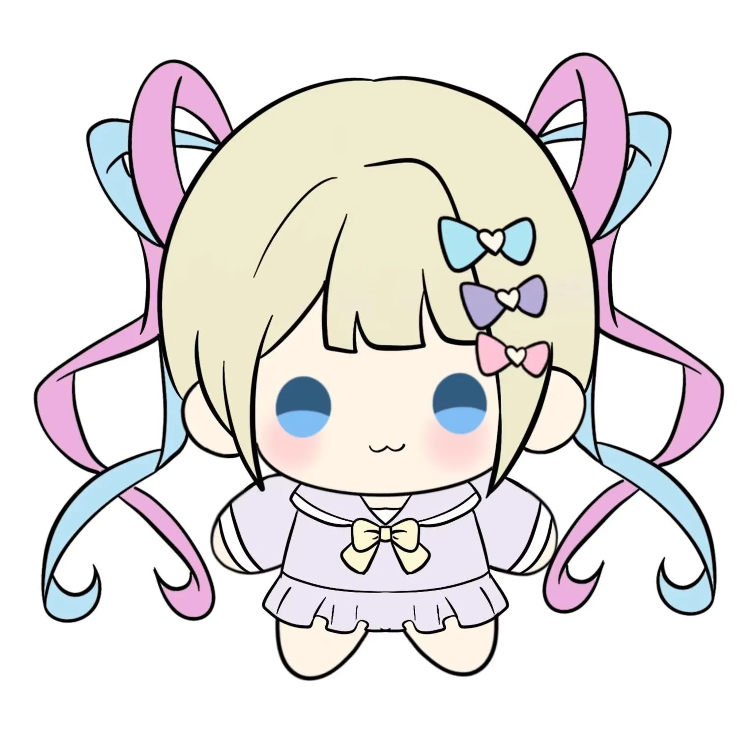 10cm Game Anime NEEDY GIRL OVERDOSE Cosplay KAngel あめちゃん Adorable Soft Knapsack Pendant Keychain Keyring Student Halloween Gift