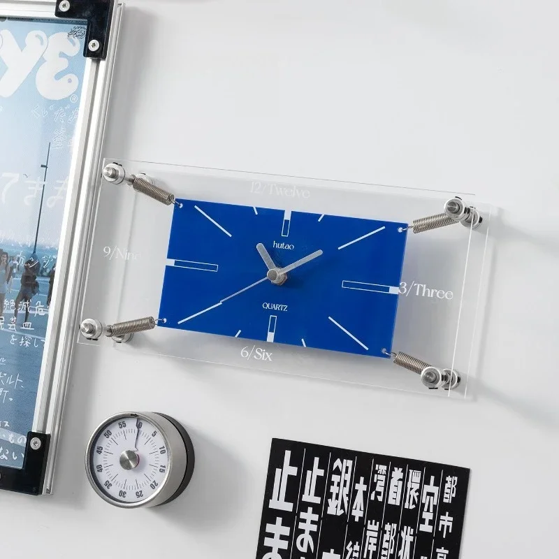 Modern Axis Magnetic Wall Clock Personalized Creative Industrial Style Ornament for Kitchen Study Computer Desk Home Decor FYWC
