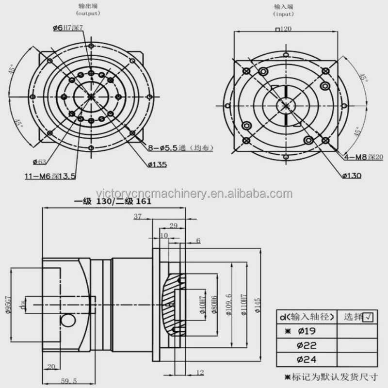 LHY110 Precision Helical Planetary Gearbox, High Torque Low Noise Speed Reducer, Servo Motor Reduction Gear Unit for Automation