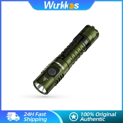 Wurkkos FC11 EDC 라이트, 장시간 지속되는 충전식 램프, 18650 IPX-7 야외 조명, LH351D LED 마그네틱 작업 손전등, 1300LM