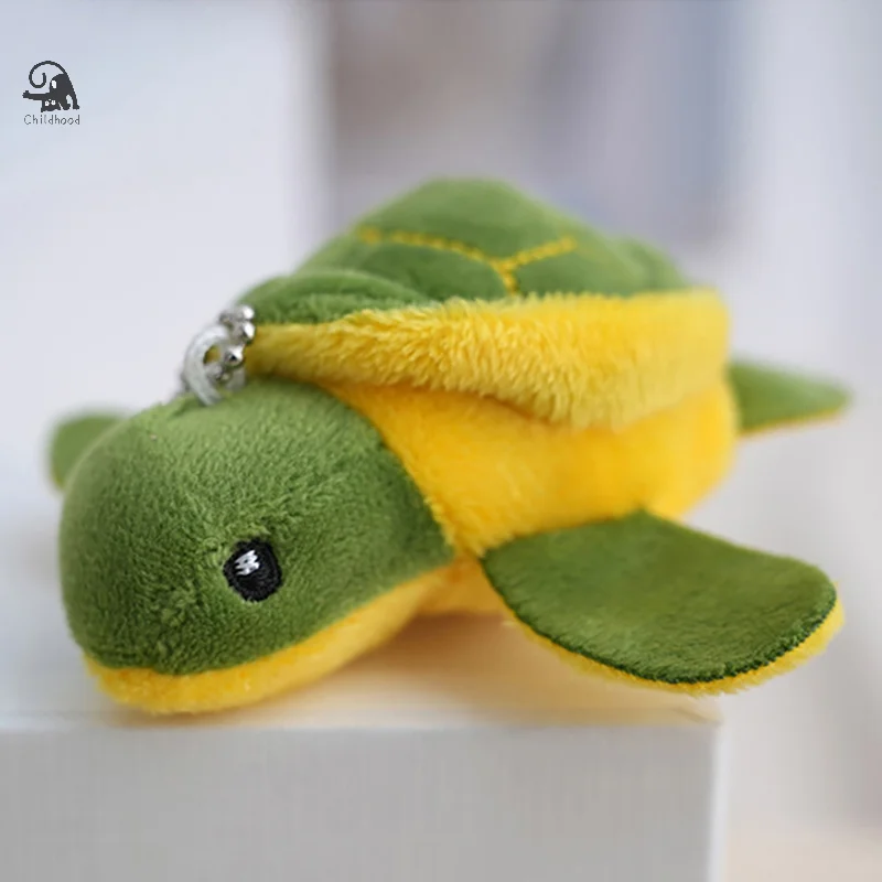 Cute Cartoon Turtle Keychain Anti-Lost Keyring Children Kawaii Stuffed Animal Doll Bag Pendant Decoration Akcesoria Prezenty