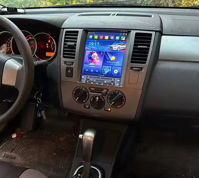 Car Radio 9.7 Inch For Nissan Tiida Versa 2004 2005 - 2013 Multimedia Carplay Android Auto Screen 5G Stereo 2 DIN QLED Bluetooth