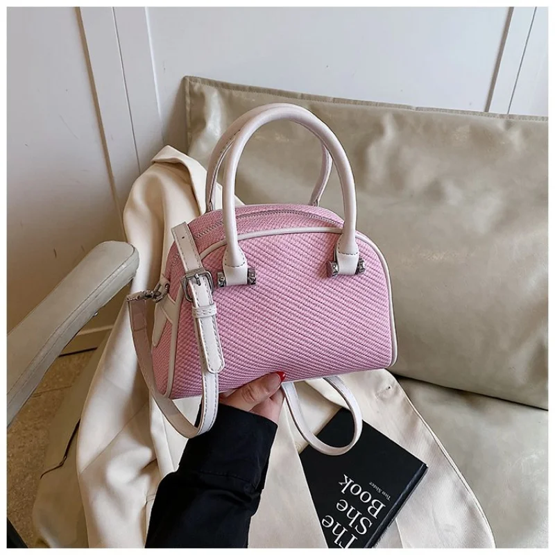 

Шикарная стильная винтажная кожаная сумка-тоут для деловых женщин, большая вместимость и однотонный цвет