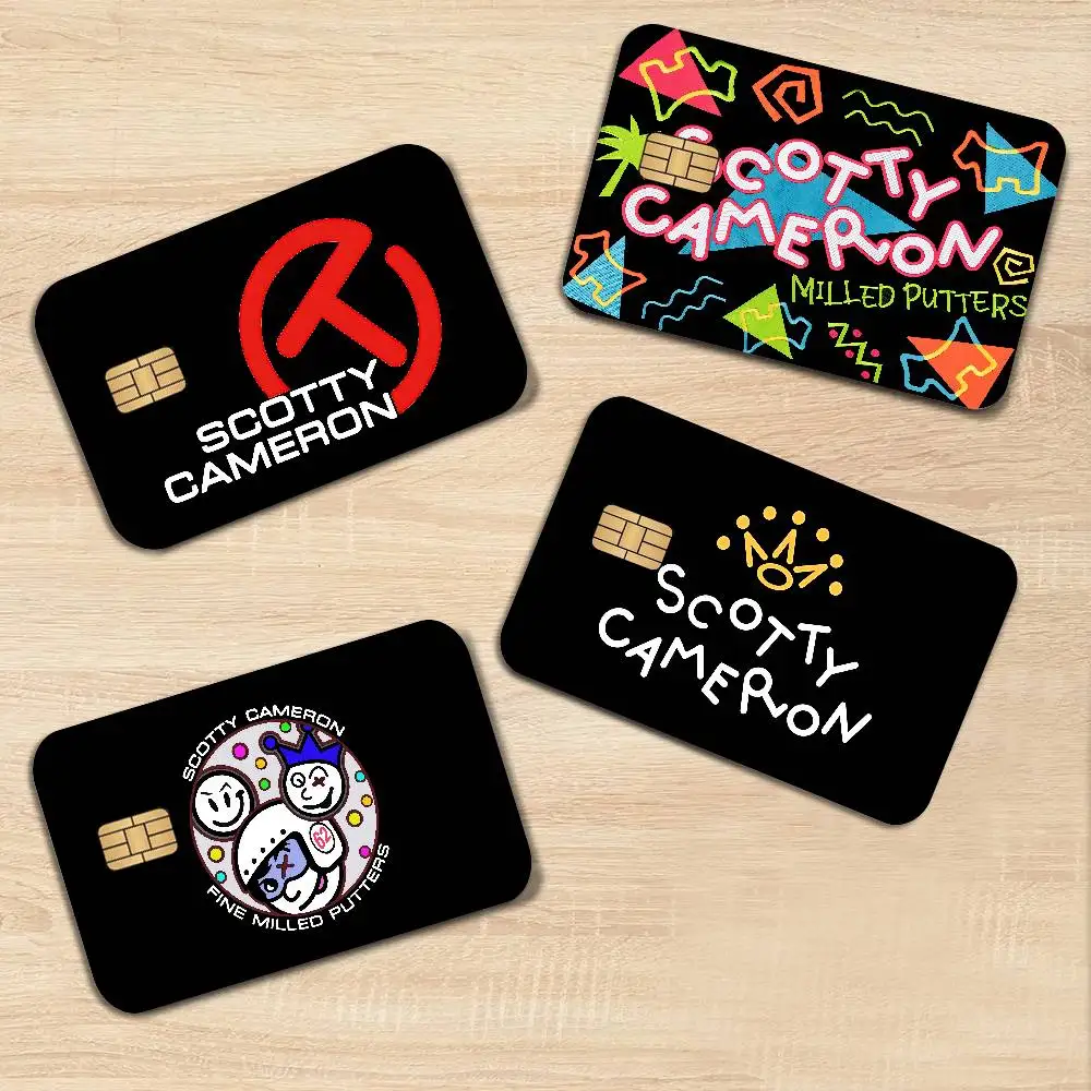 Fashion S-SCOTTY C-CAMERON Credit Card Skin Stickers for VISA Bank Card Transportation Card Waterproof Sticker Anti-scratch Gift