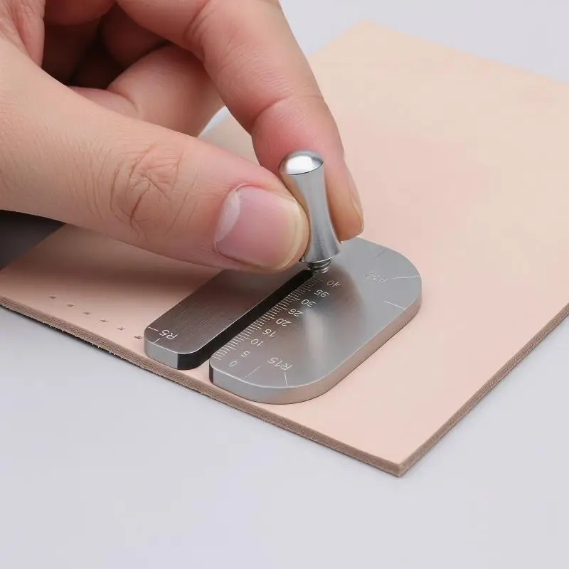 Leather Stitching Punch Aid Plate for Pull Up Prong Punch  Tool for Custom Handmade Leather Goods Making