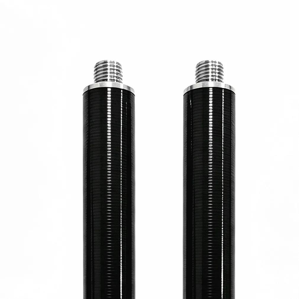 2pcs  30CM Carbon Fiber Pole Diameter 25mm Prism Antenna Extend Section Pole surveying pole GPS Extension Rod 5/8 x 11 thread